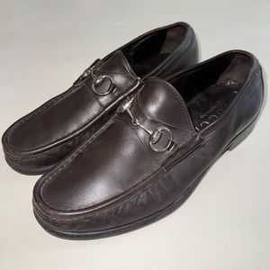 Gucci Brown Leather Loafers